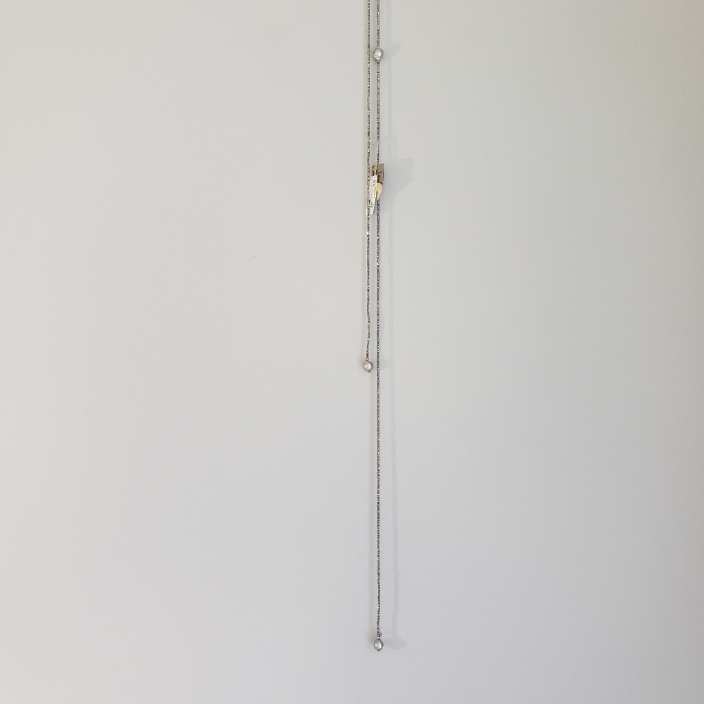 Sprig Necklace Sterling Pearl - Picture 5 of 8